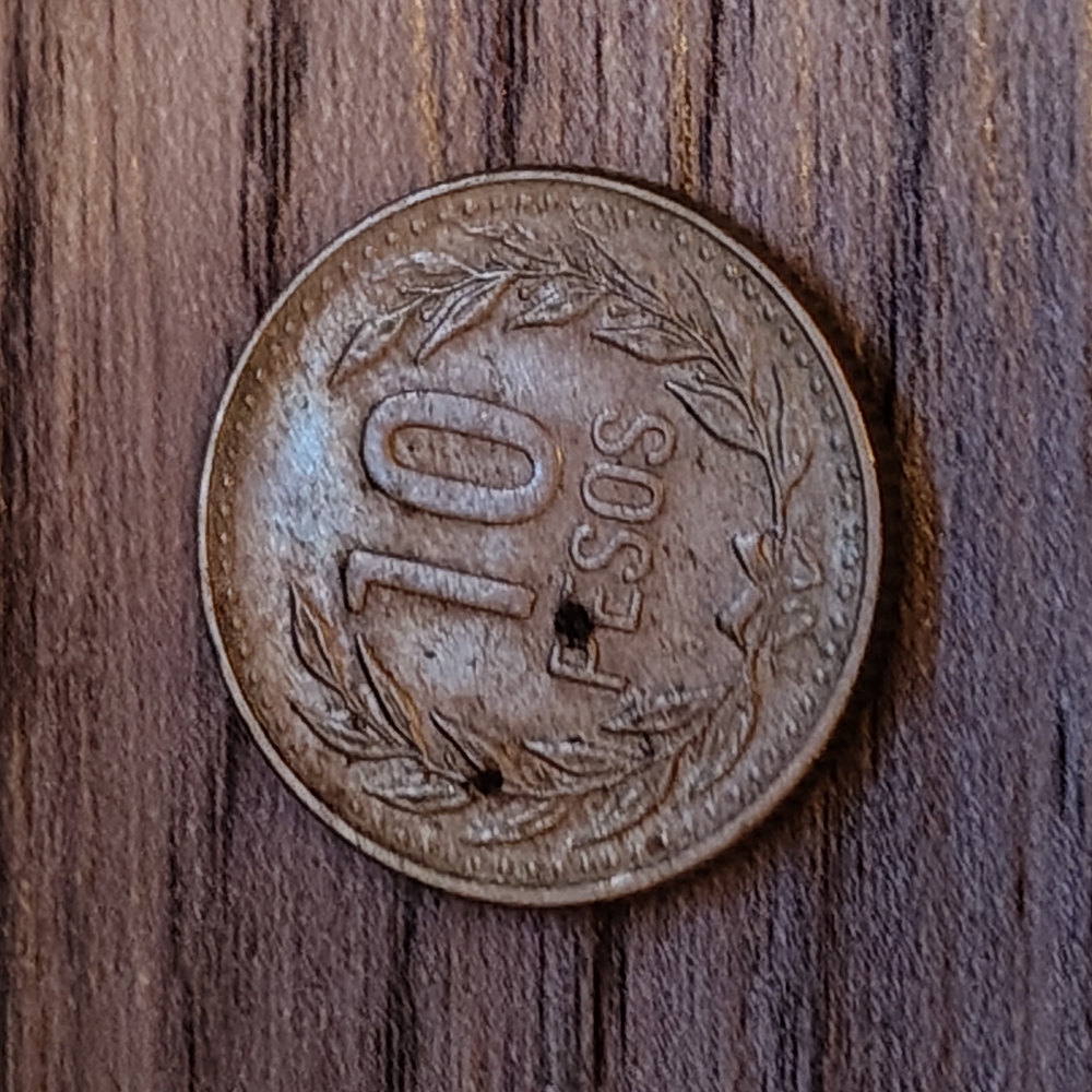 Vintage 10 Peso Coin